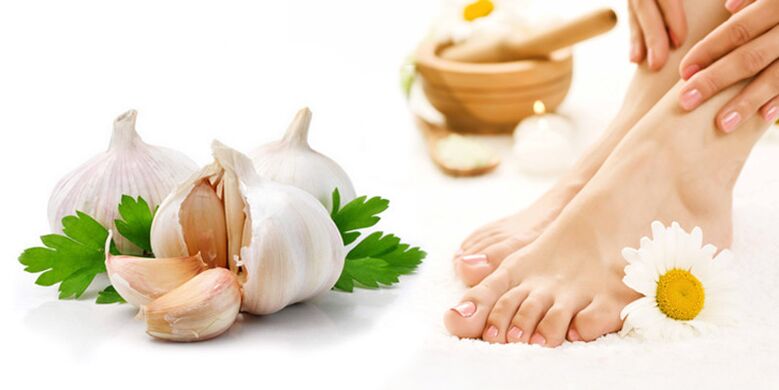 Treatment of garlic nail fungus
